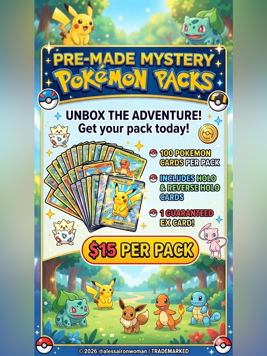 Pokemon Other - ✨Pokémon 100-Card Mystery Packs✨
